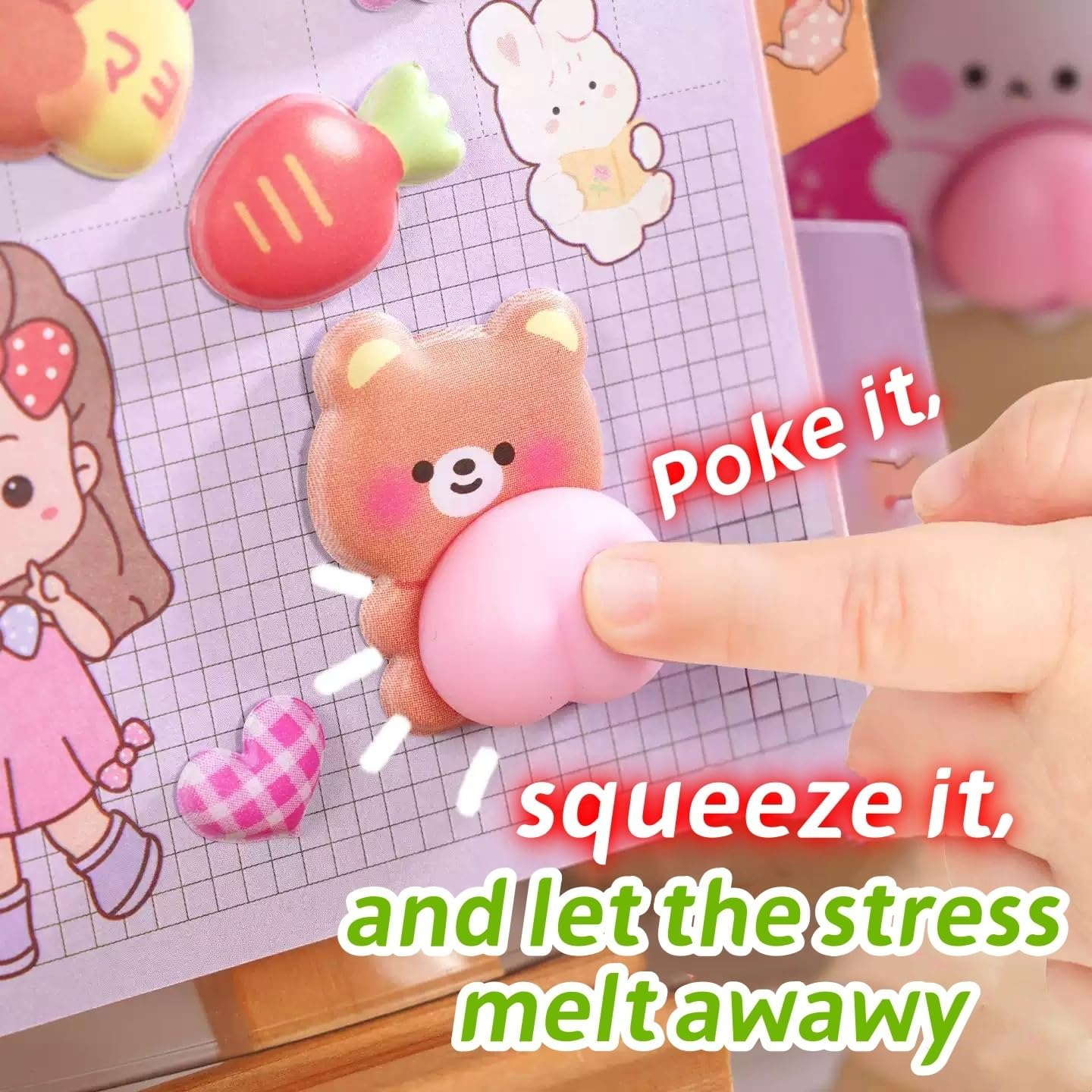 Kawaii 3D Puffy Stickers - Image 2