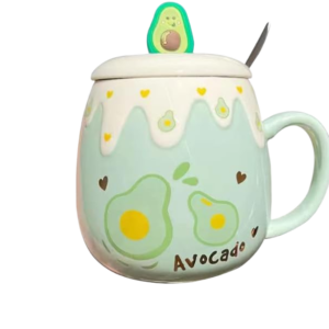 High Beauty Avocado Mug(with Lid+Spoon)